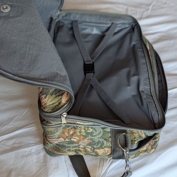 Vintage Protocol Large Duffle Bag Travel Suitcase Luggage with optional Strap - Picture 8 of 8